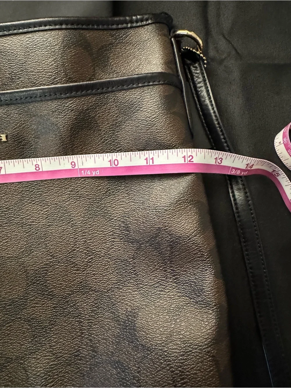 Coach Dark Brown Signature Crossbody Shoulder Bag